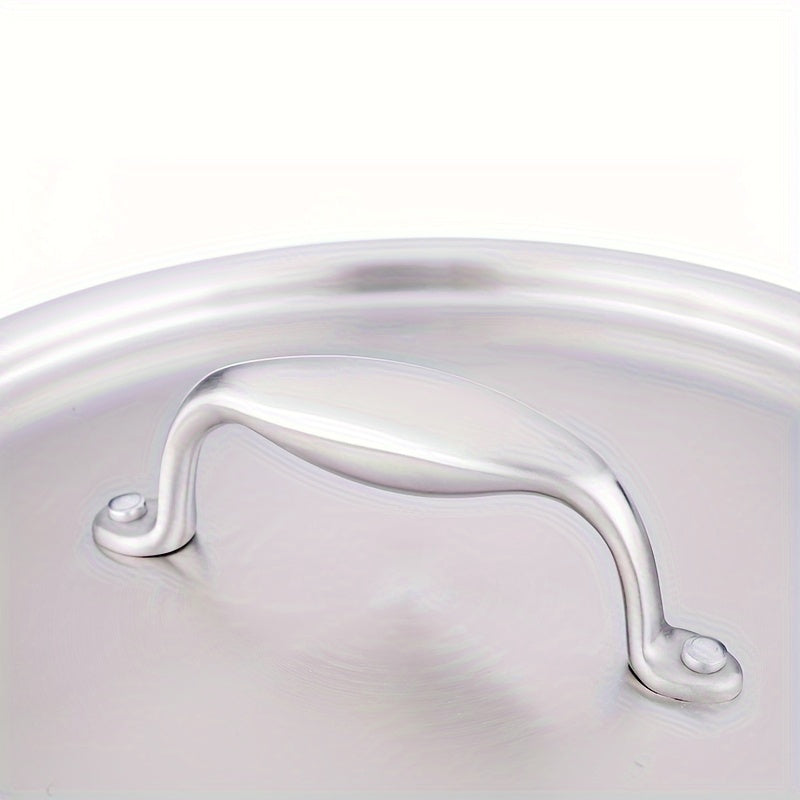 2.5L Tri-Ply Stainless Steel Soup Pot Induction Compatible Durable Cookware