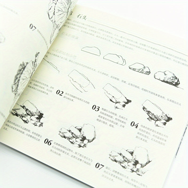 Libro de técnicas de dibujo con bolígrafo chino para principiantes a dibujo manual avanzado y expresión