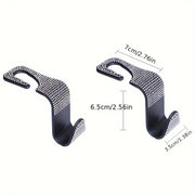 Ayollar uchun rhinestone avtomobil qoqichlari, yashirin o'rindiq orqa saqlash, bardoshli plastmassa, 2 ta paket