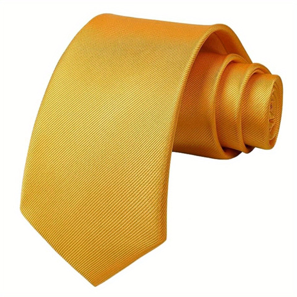 Мужской однотонный галстук для деловых свадеб и официальных мероприятий
