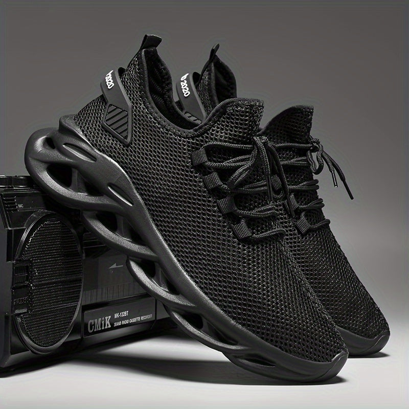 Plus Size Men's Knit Sneakers Breathable Non-Slip Sole for Outdoor Activities