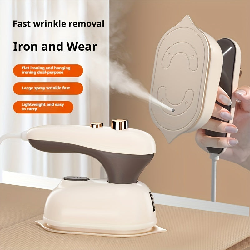 Portable Handheld Ironing Machine with Dual-Purpose Flat and Steam Iron 220V