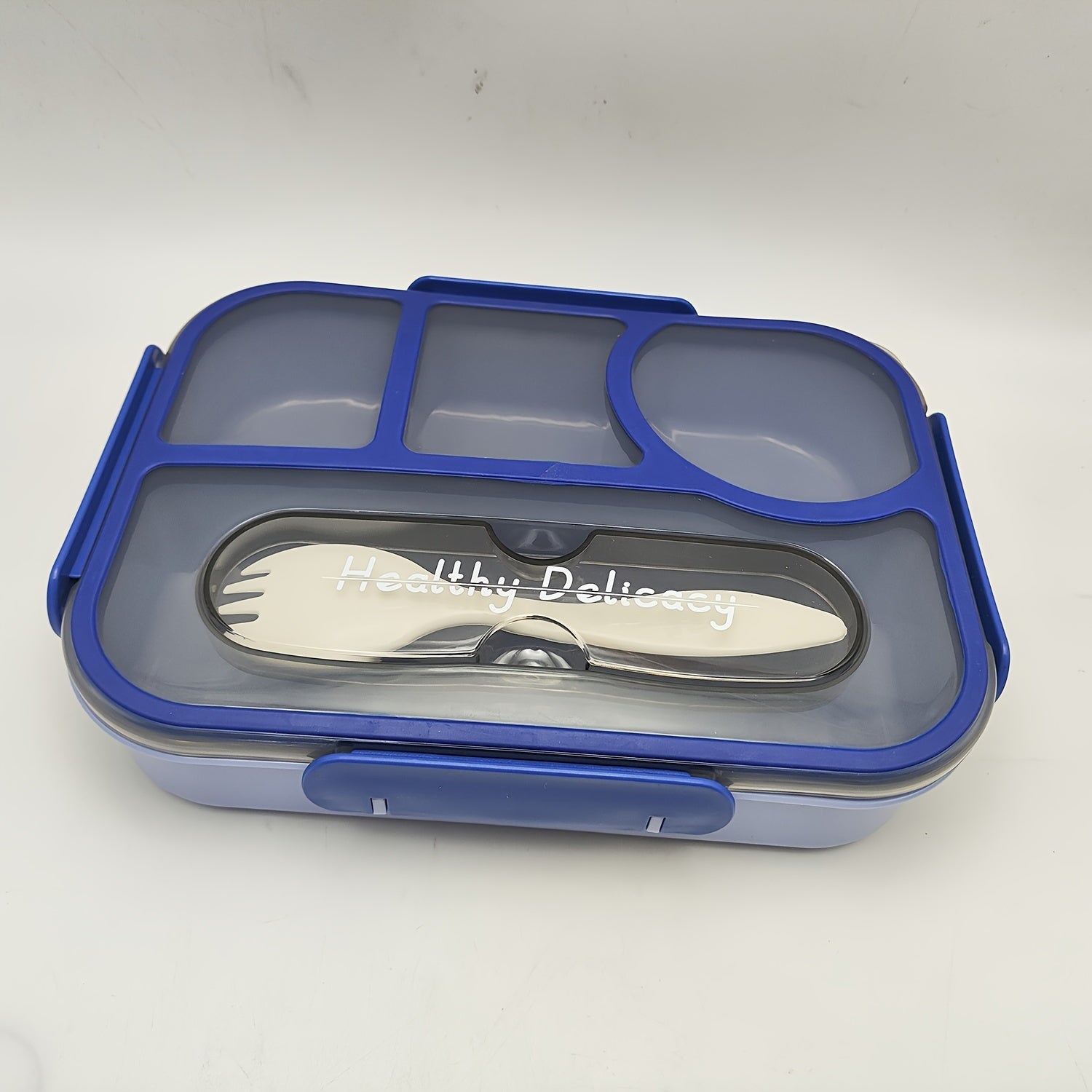 Portativ Flip Top Ovqat Qutisi, 1 Dona - Katta Hajmli Oziq-ovqat Sifatli Plastik Idish, Muhrlangan va Sayohat, Kamping, Pikniklar yoki Ofisda Ovqatlanish uchun Ideal