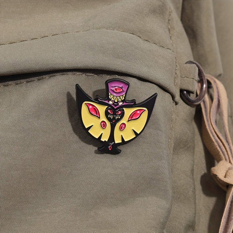 Vampire Bat Enamel Pin for Men Halloween Backpack Hat Brooch Decorative Accessory