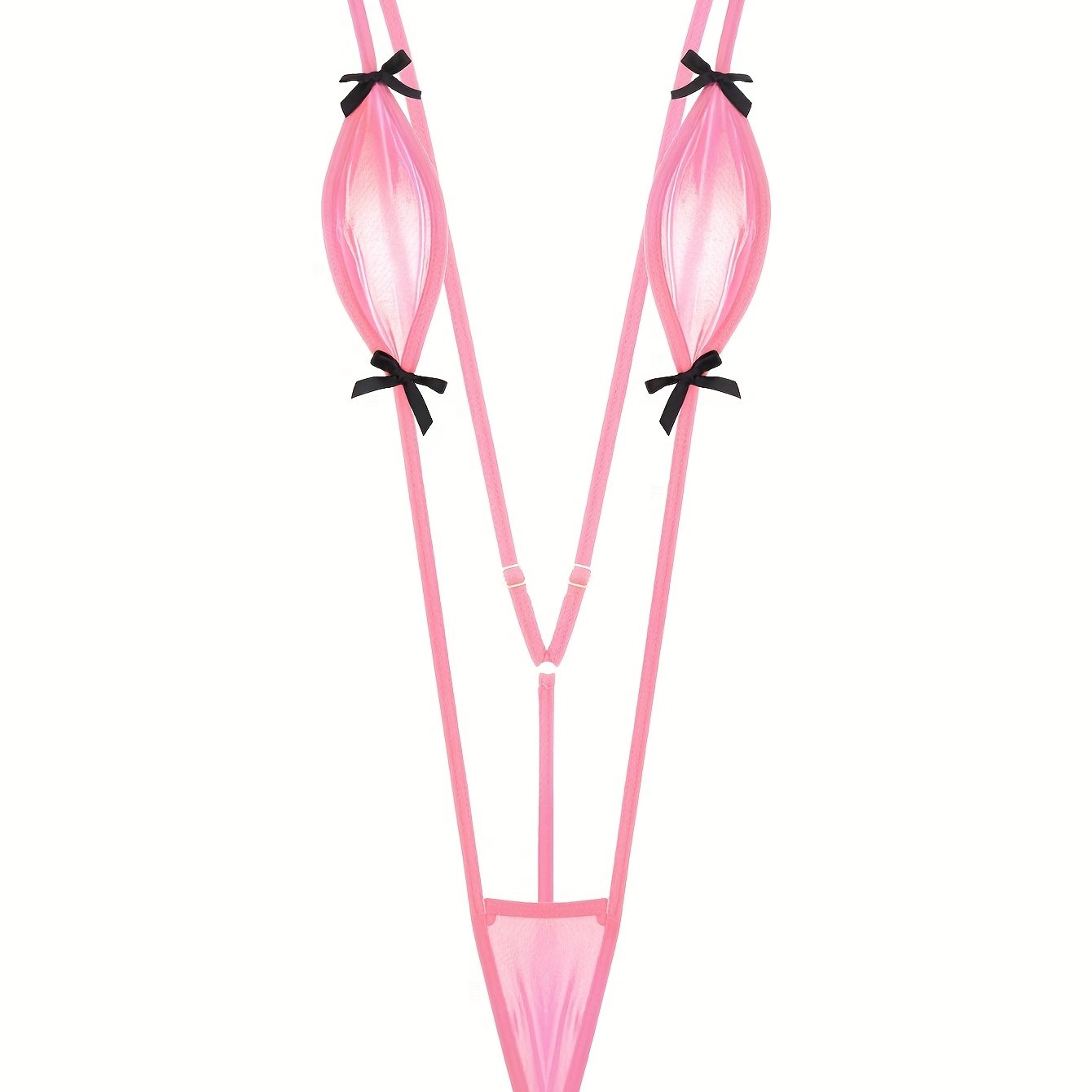 Women's Bodysuit Knit Fabric with Cachemire Pattern and Bow Details