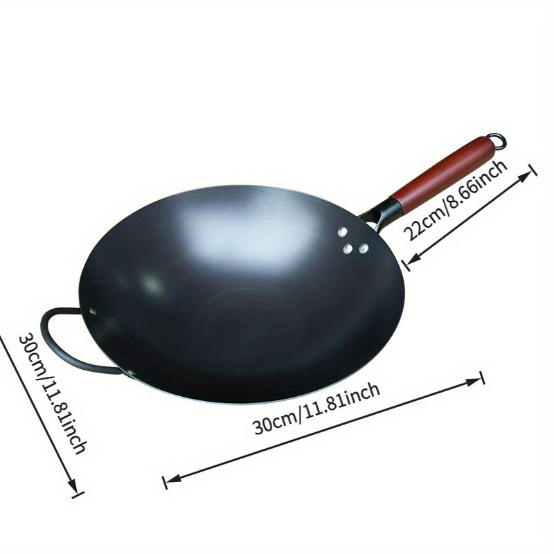 Cast Iron Skillet Non-Stick Fry Pan with Rust-Resistant Nitriding Bottom 10 Inch for Home Cooking