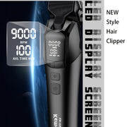 Kemei KM-1858 Professional Hair Clipper DLC Blade bilan - Katta quvvat, yuqori tezlik, USB bilan quvvatlanadigan, ko'p uslubdagi taroq qo'shimchalari, erkaklar uchun ideal sovg'a