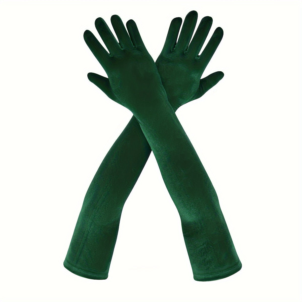 Long Opera Gloves for Women 1 Pair Elbow Length Velvet Costume Evening Dress