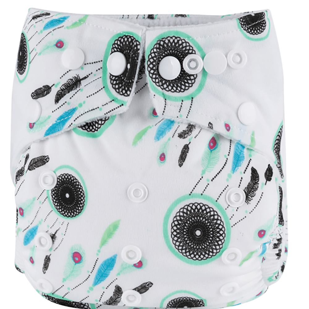 Reusable Cloth Diapers for Babies 0+ Waterproof Highly Absorbent Adjustable Fit Pink Blue White