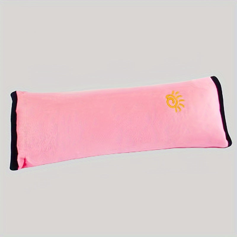 Cubierta de cinturón de seguridad para coche, protector de hombro de peluche con diseño de dibujos animados, almohada para dormir