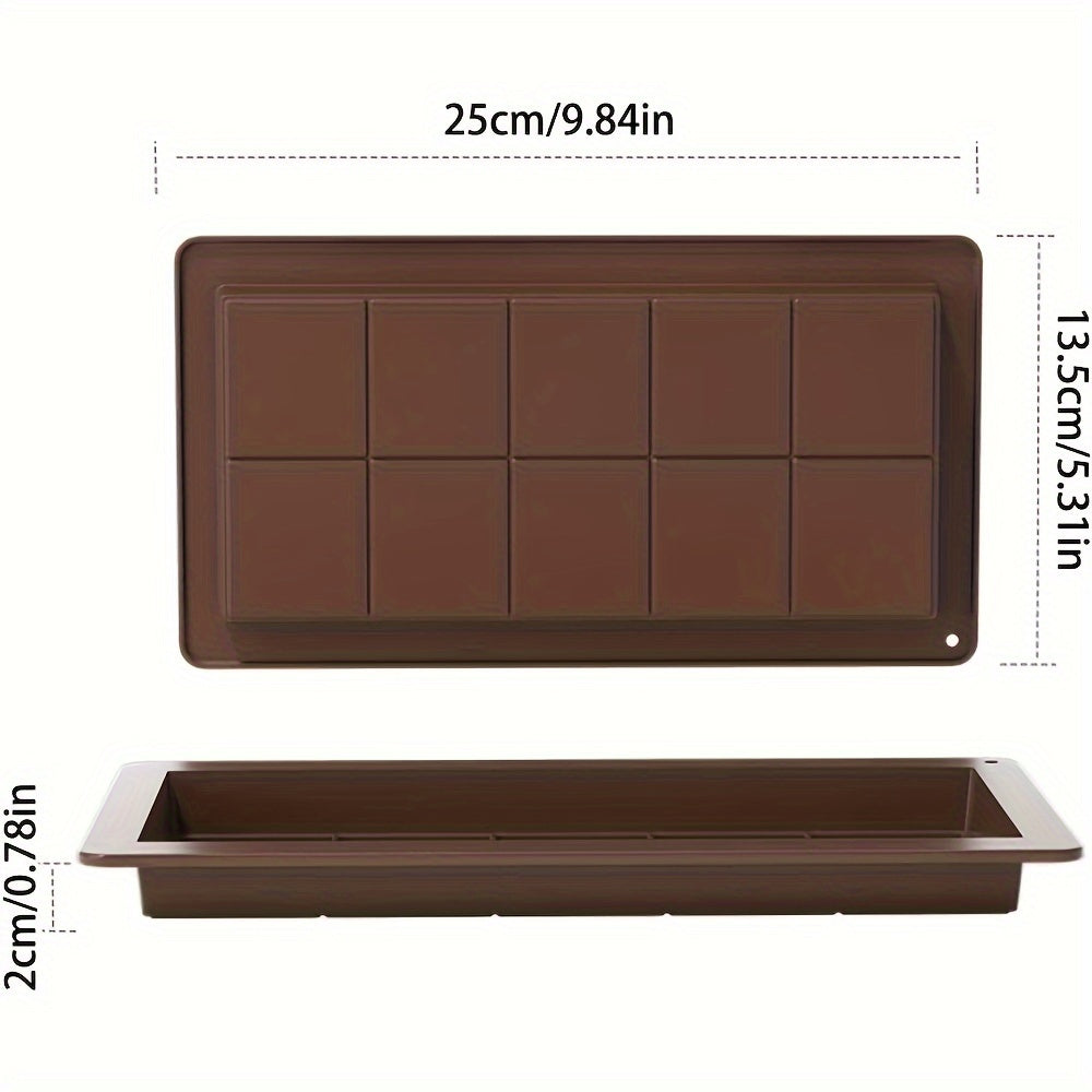 Silicone Chocolate Bar Mold for Kadayif and Pistachio Treats Non-Stick Reusable Safe for Christmas and Valentine's Day