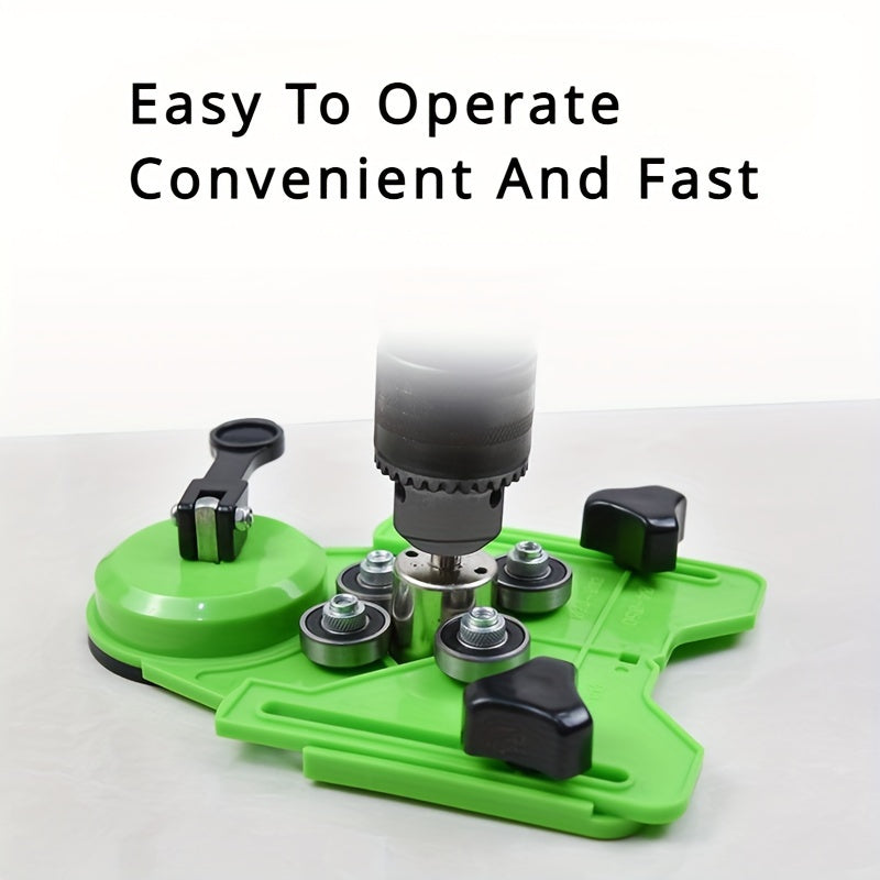 Ceramic Tile Glass Marble Hole Locator Tool with Chamfer and Suction