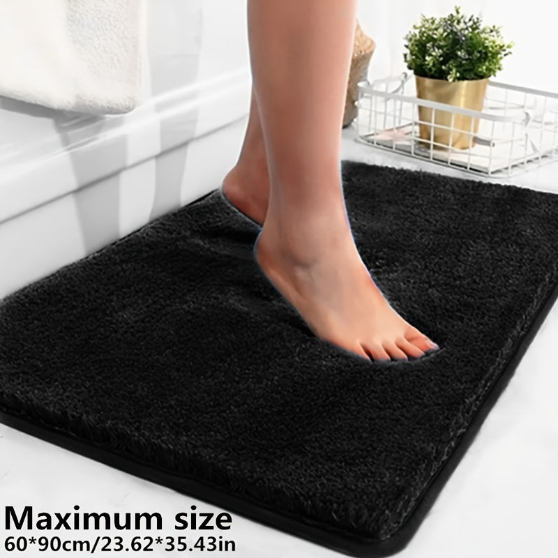 Thickened Plush Absorbent Non-Slip Bathroom Bathtub Rug