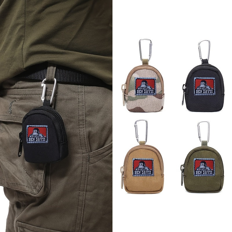 Gorilla Keychain Pouch with Carabiner Clip for Keys and Small Items