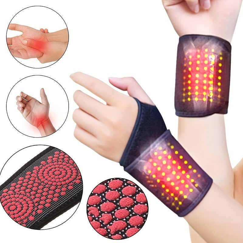 Magnetic Wrist Support Brace with Washable Cloth Wristband for Pain Relief