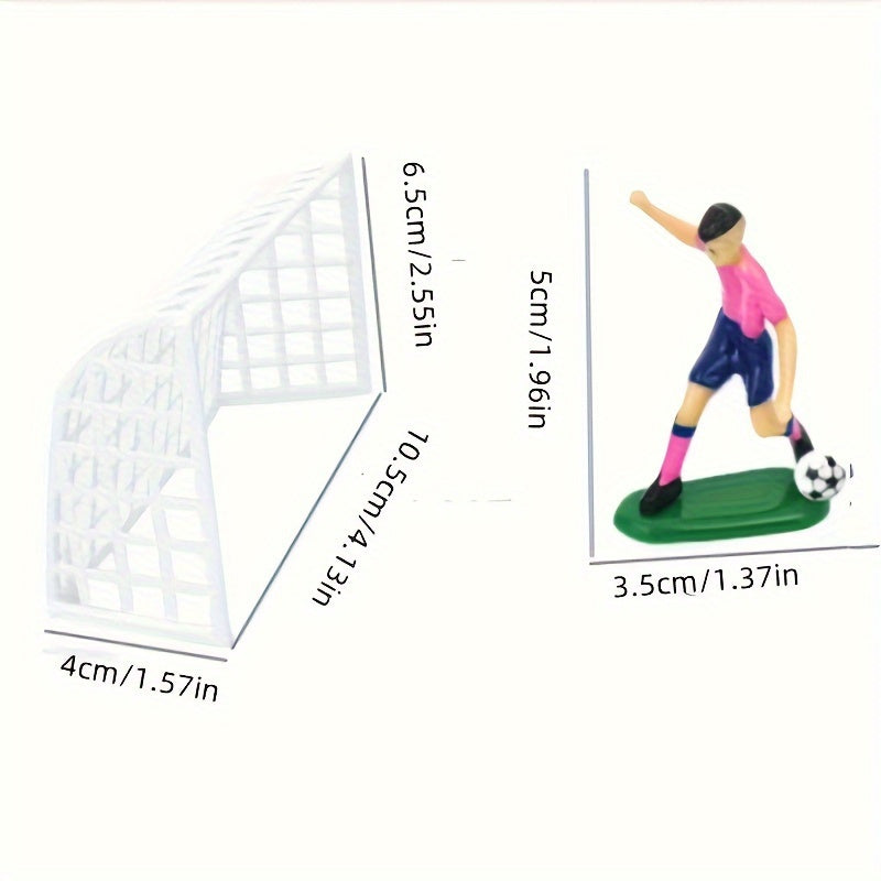 9-Piece Football Team Cake Topper Set for Birthday Parties and Winter Celebrations