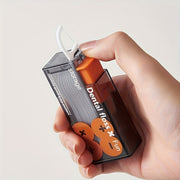 Унисекс портативный пластиковый держатель для зубной нити с 10 палочками для путешествий