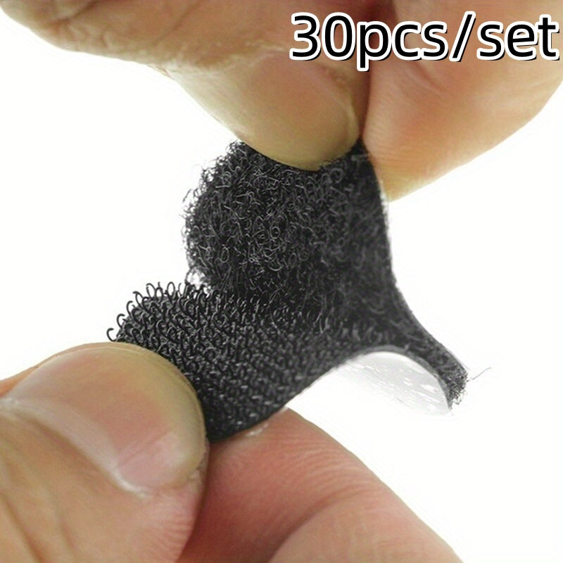 Juego de 30 sujetadores antideslizantes para alfombras, cinta de alfombra de uso pesado para hogar y oficina