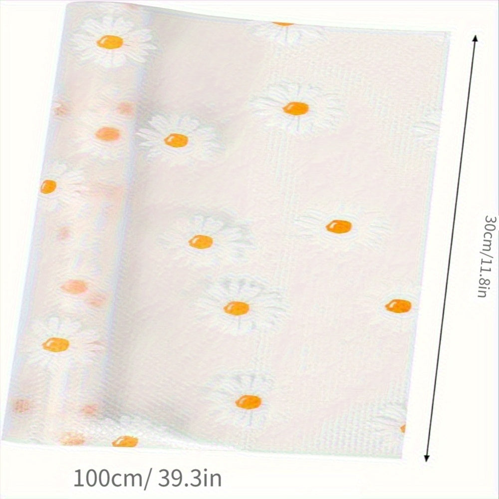 Plastic Shelf Liner Roll Waterproof Anti-Slip Drawer Mat Kitchen Refrigerator Shelf Protector