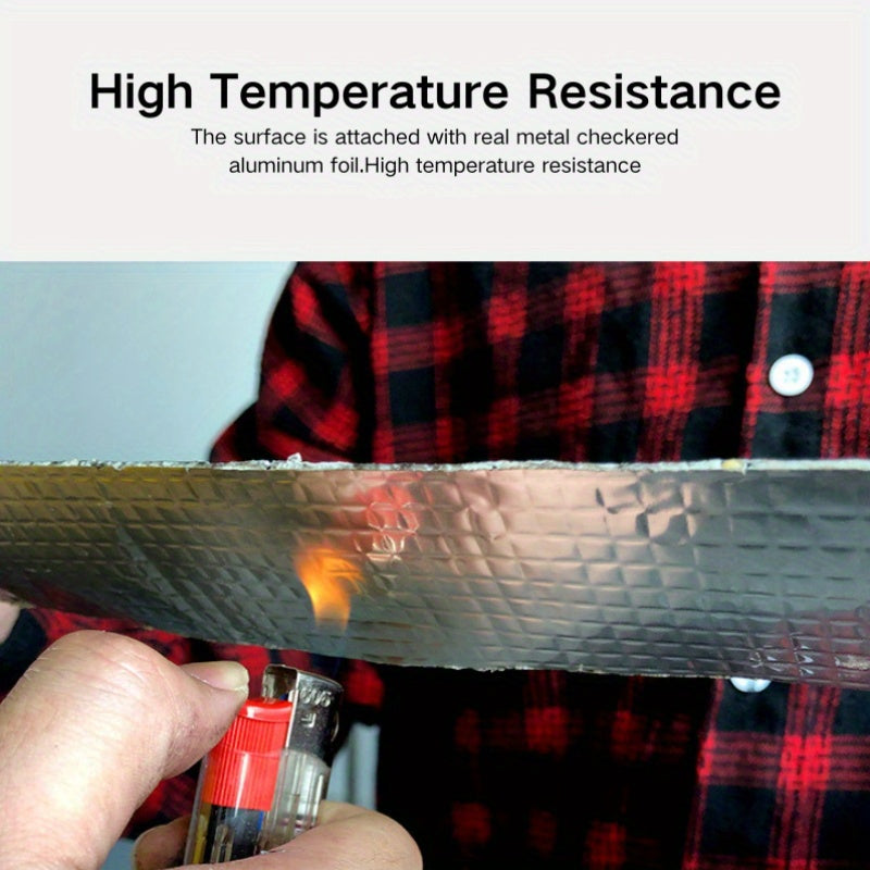 Водонепроницаемая самоклеящаяся алюминиевая фольга для герметизации утечек на плиточных крышах, трубах и в домашних ремонтах. 1 рулон, 5 см x 100 см.