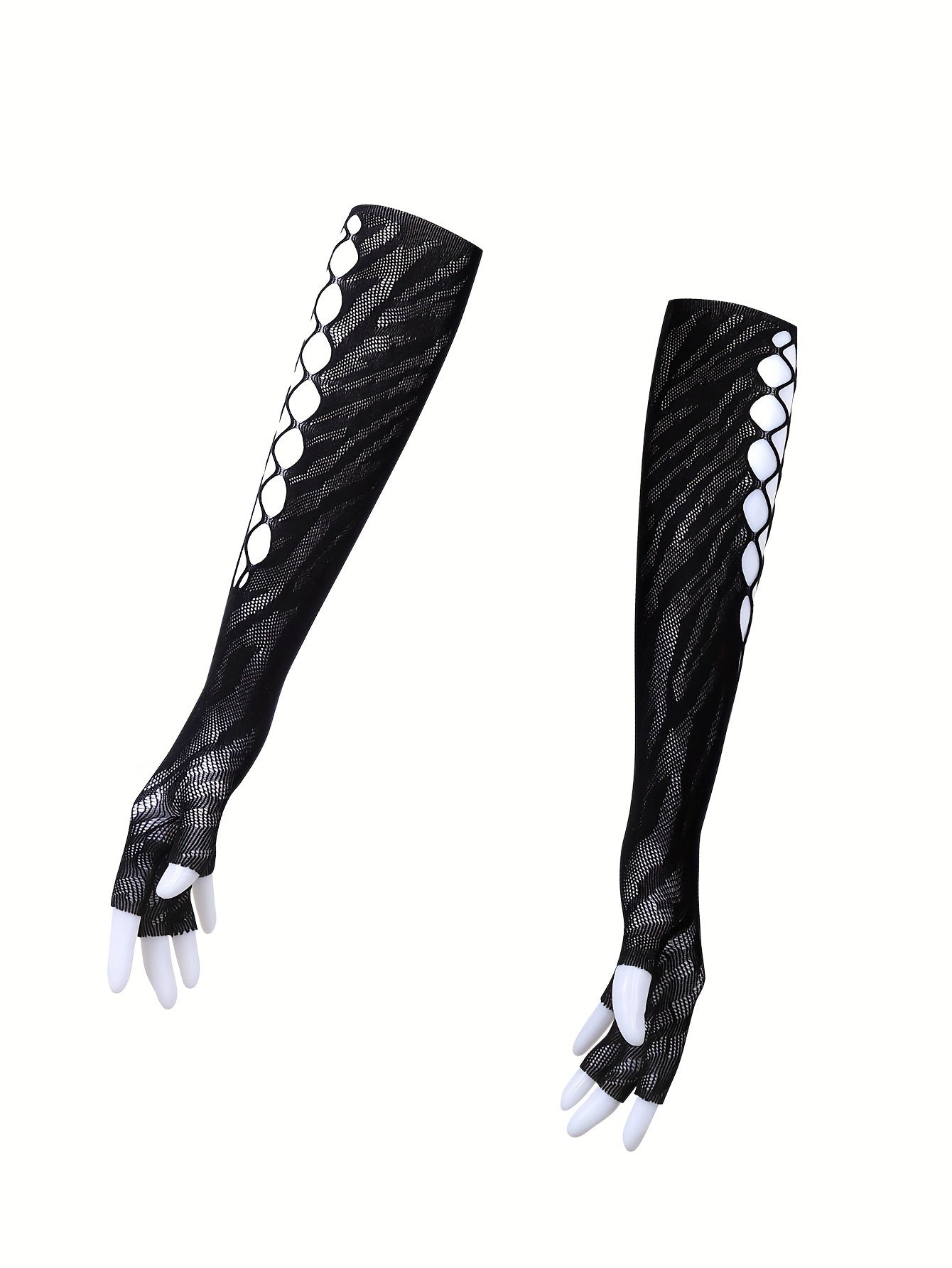 Women’s Hollow Jacquard Body Shaper Set with Hanging Neck and Gloves