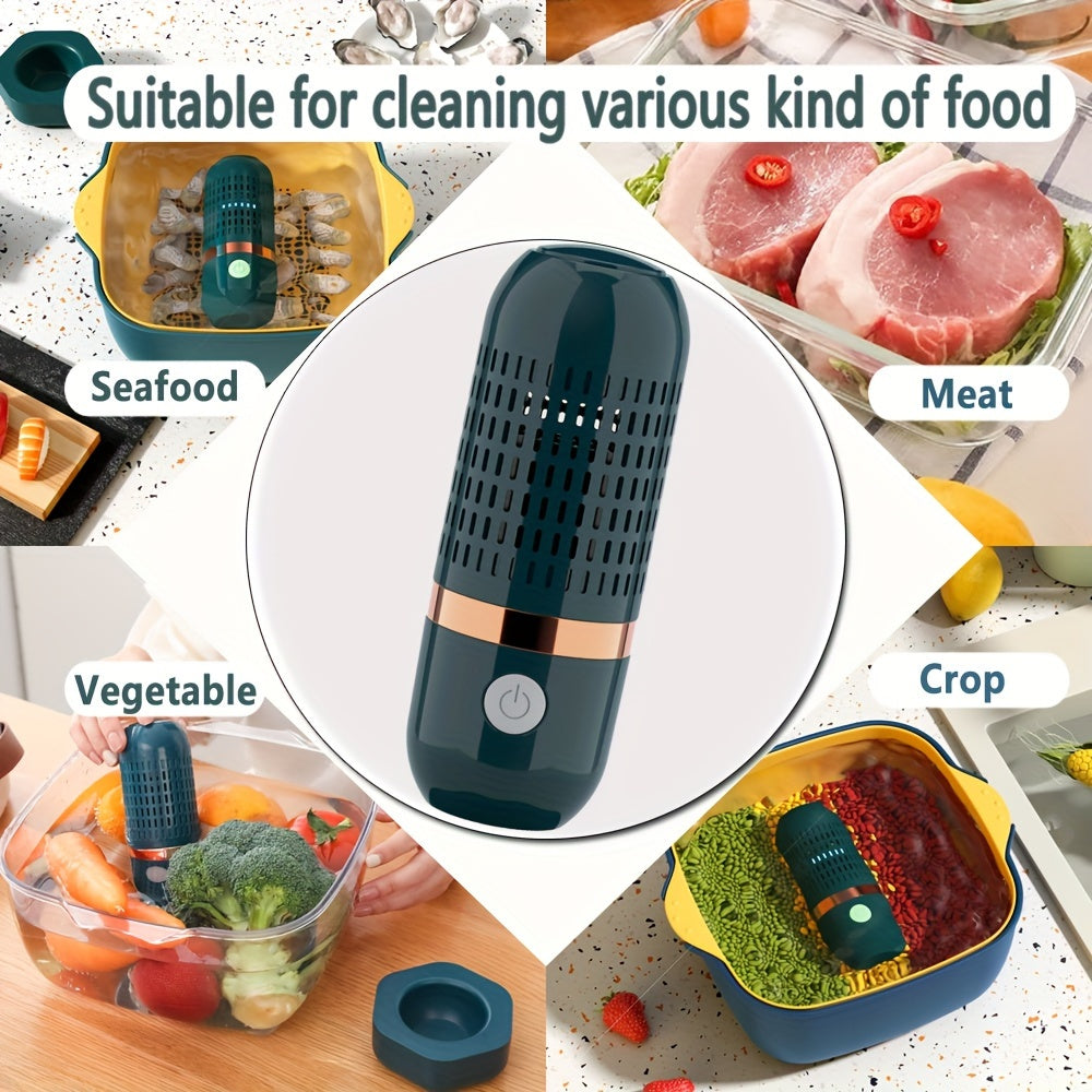 Qayta to'ldiriladigan simsiz meva va sabzavotlarni tozalash qurilmasi, mahsulot, go'sht, guruch va stol tozalash uchun