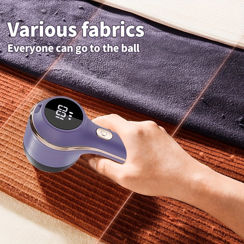 Portable USB Rechargeable Fabric Trimmer for Clothes Bedding Furniture Carpets