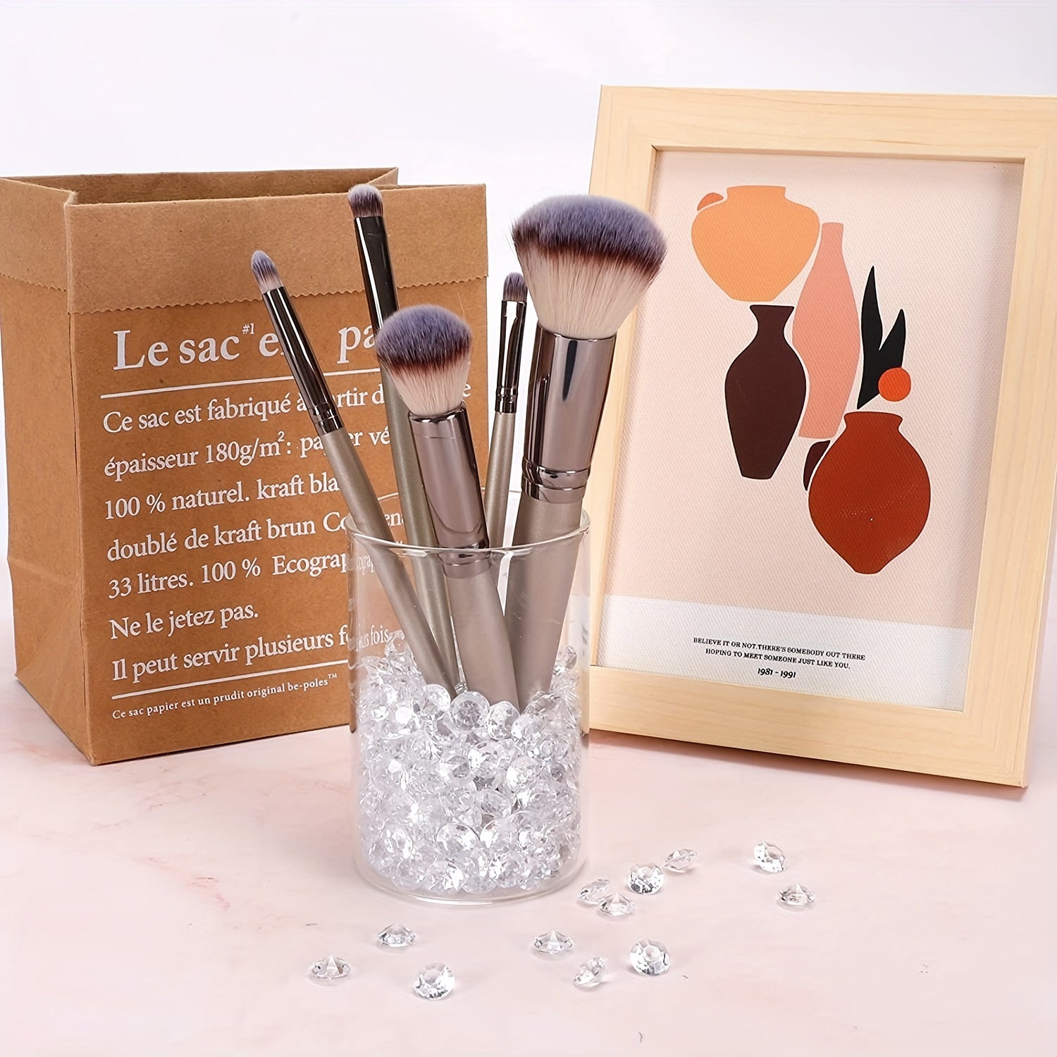 1000 Ochiq Olmos Kristalli Akril Taqdirlar 0.4 dyuym uchun to'y bezaklari va partiya sovg'alar