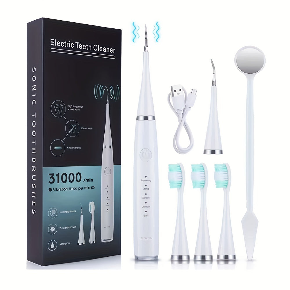 Cepillo de dientes eléctrico para adultos, limpiador y blanqueador de dientes de doble uso