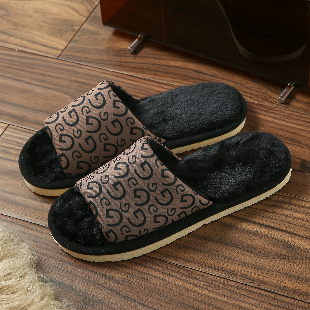 Open-Toe Breathable Slippers for Women Men Lightweight Non-Slip Indoor Shoes