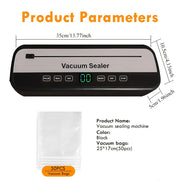 Электронный цифровой вакуумный запайщик для хранения и упаковки продуктов