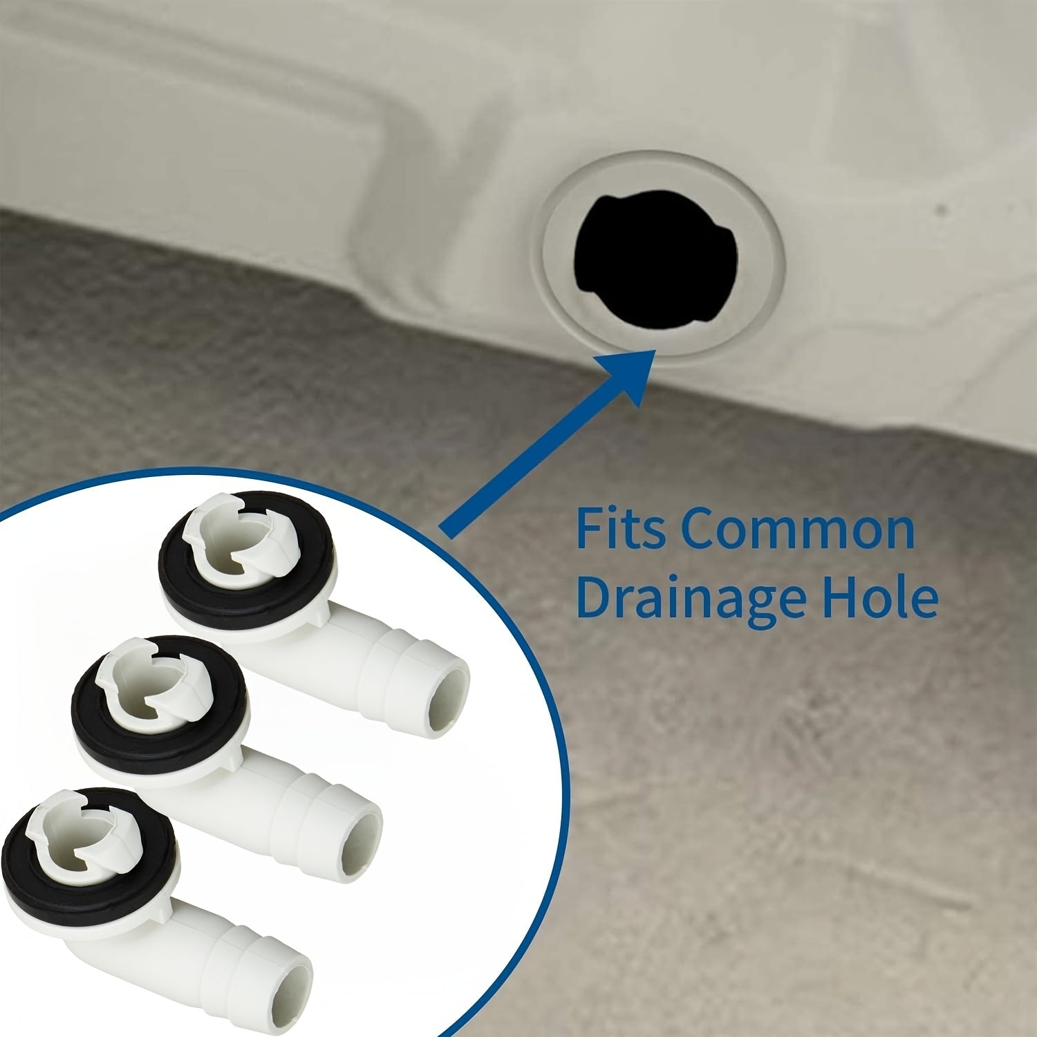 3-Donali plastik AC drenaj quvuri bükme g'ildirak bilan kauchuk halqa bilan markaziy va ajratilgan konditsionerlar uchun