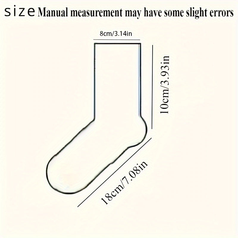 Men's Crew Socks 5 Pairs Breathable Knit Polyester Comfortable Winter Autumn