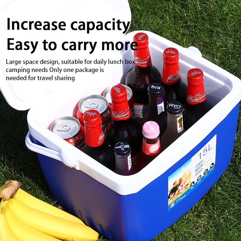 Portable Insulated Cooler Box for Outdoor Fishing Royal Blue Non-Electric Food Contact Safe