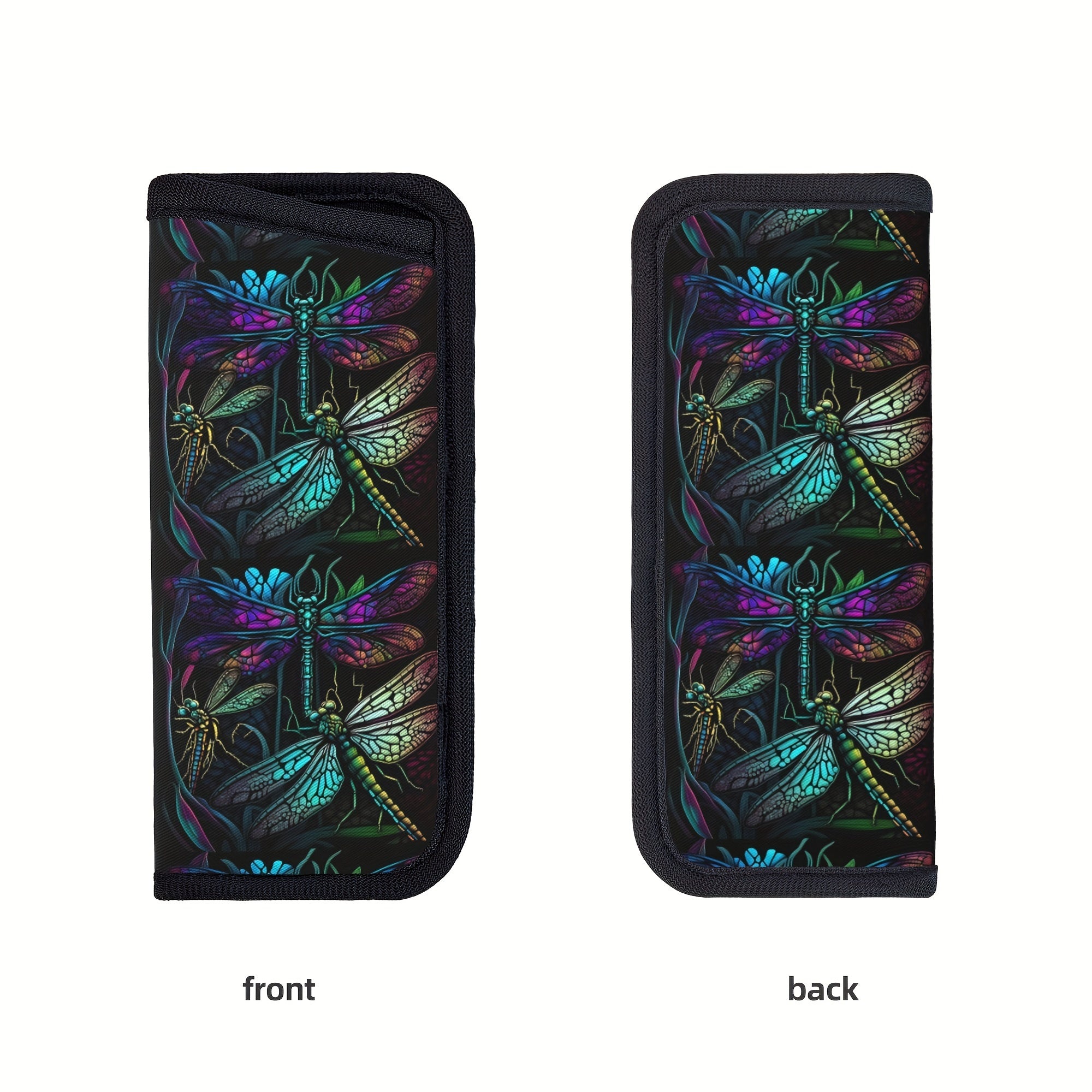 Yog'ochli shisha drakonfly neopren ko'zoynaklar qutisi, chidamli, yumshoq ko'zoynak qopqog'i