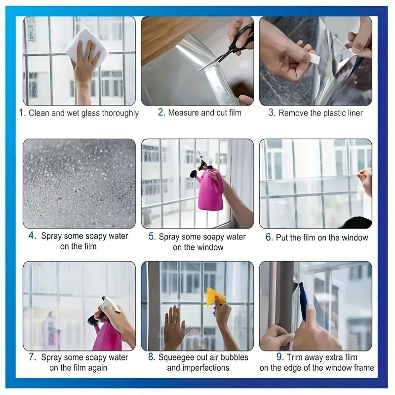 Premium Mirror Window Film Privacy UV Heat Blocking One-Way Daytime Tint