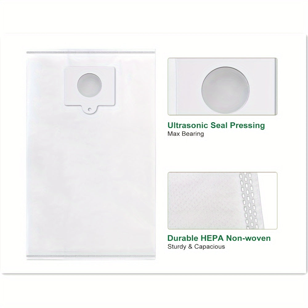 Kenmore Type Q/C bilan mos keladigan HEPA to'quv bo'lmagan vakuum sumkalarining olti paketini oling. Ushbu sumkalar ultratovushli muhr kuchaytirishiga ega va 600, 400 va 200 seriyalaridagi kanistr modellari uchun almashtirish sifatida mo'ljallangan.