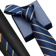 Men's Polyester Silk Tie 8cm Business Necktie for Work Weddings and Events