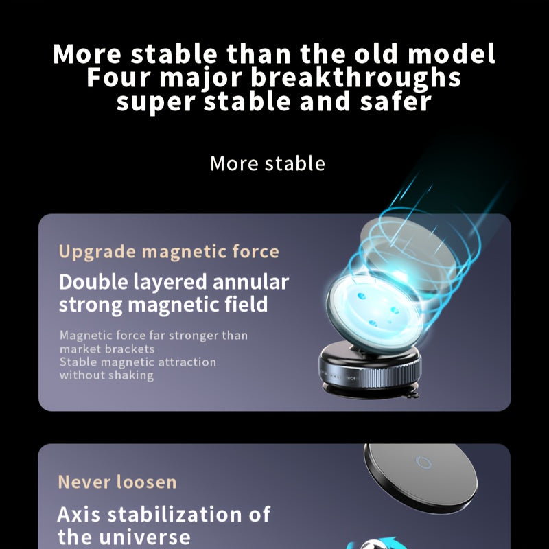 Soporte magnético para coche con teléfono, resistente al agua, de ABS, ajustable, para todos los smartphones