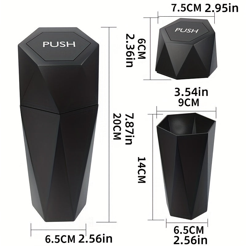 Cubo de basura para coche, organizador de interior del vehículo