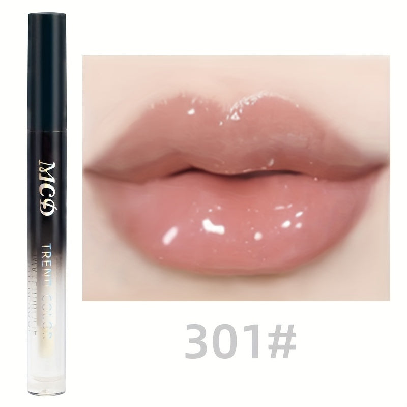 Women Long Lasting Waterproof Lip Gloss Lip Oil Lipstick Moisturizing