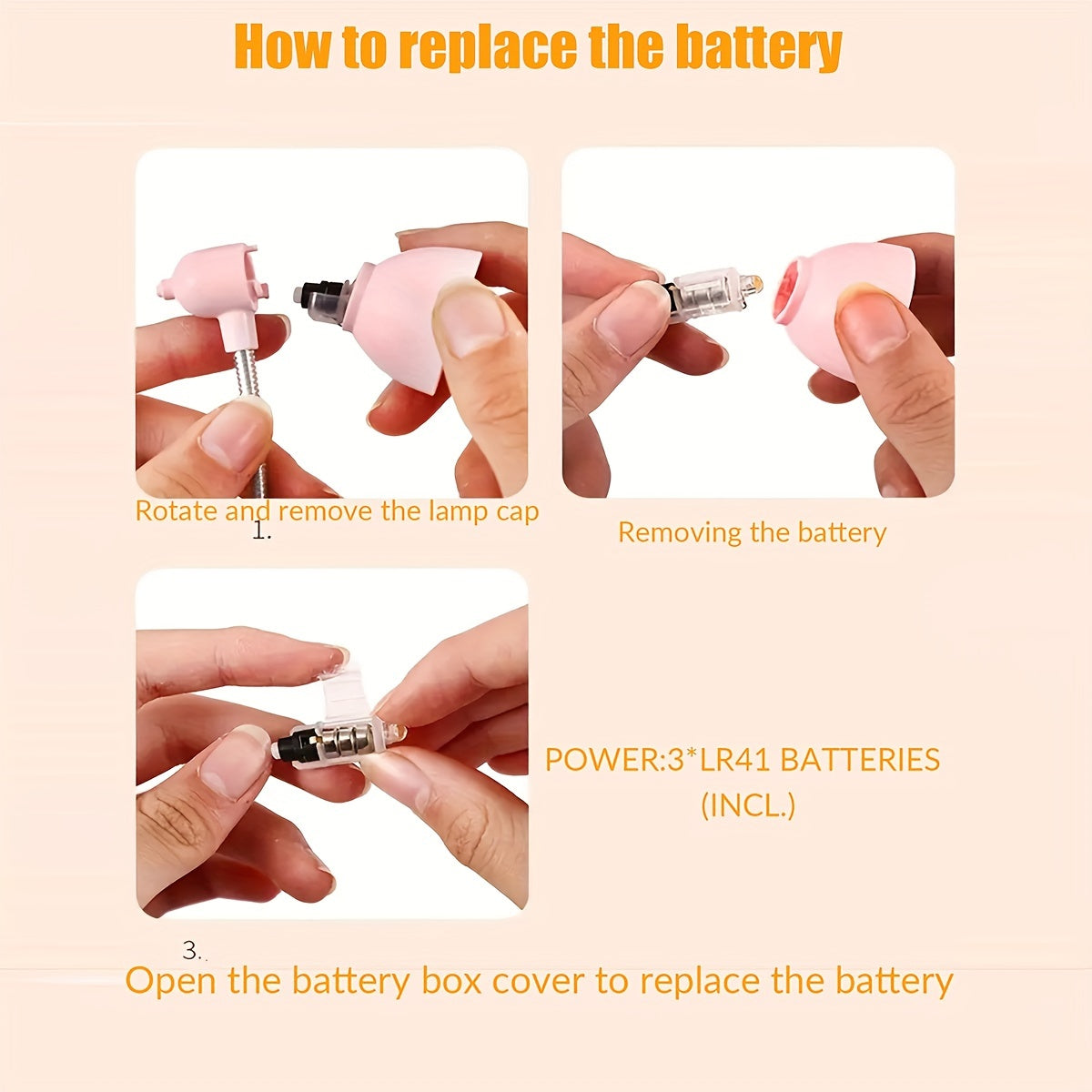 Mini Portable LED Book Light with Adjustable Arm Warm Light for Night Reading