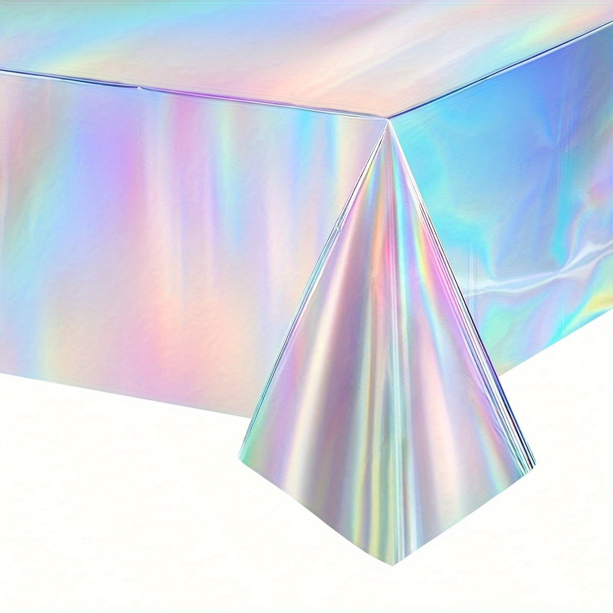 Holographic Laser Iris Party Tablecloth 137cm x 183cm for Events
