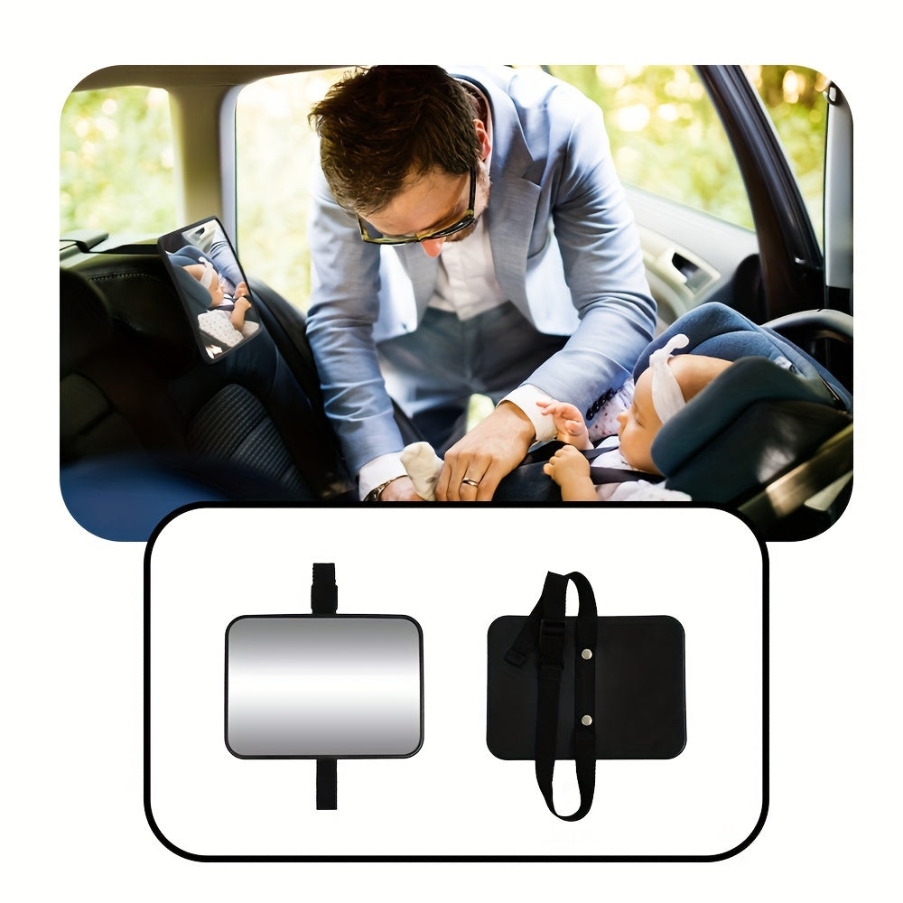 High Definition Car Rearview Mirror for Kids Seat Safety Monitoring Durable ABS Material