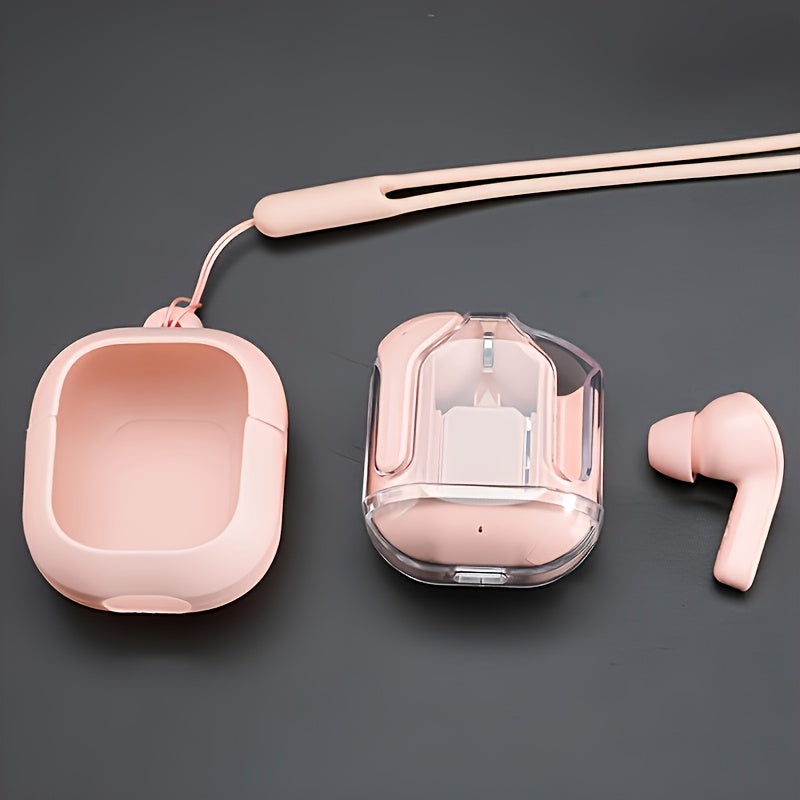 1 juft simsiz quloqchin LED quvvat ko'rsatkichi, teginish nazorati, Type-C zaryadlash qutisi, silikon himoya qopqog'i, past kechikish, uzoq umr, ixcham dizayn, qayta zaryadlanadigan batareya, simsiz