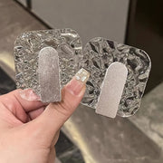 Acrylic Wall Hooks No-Drill Adhesive Bathroom Kitchen Utility Set