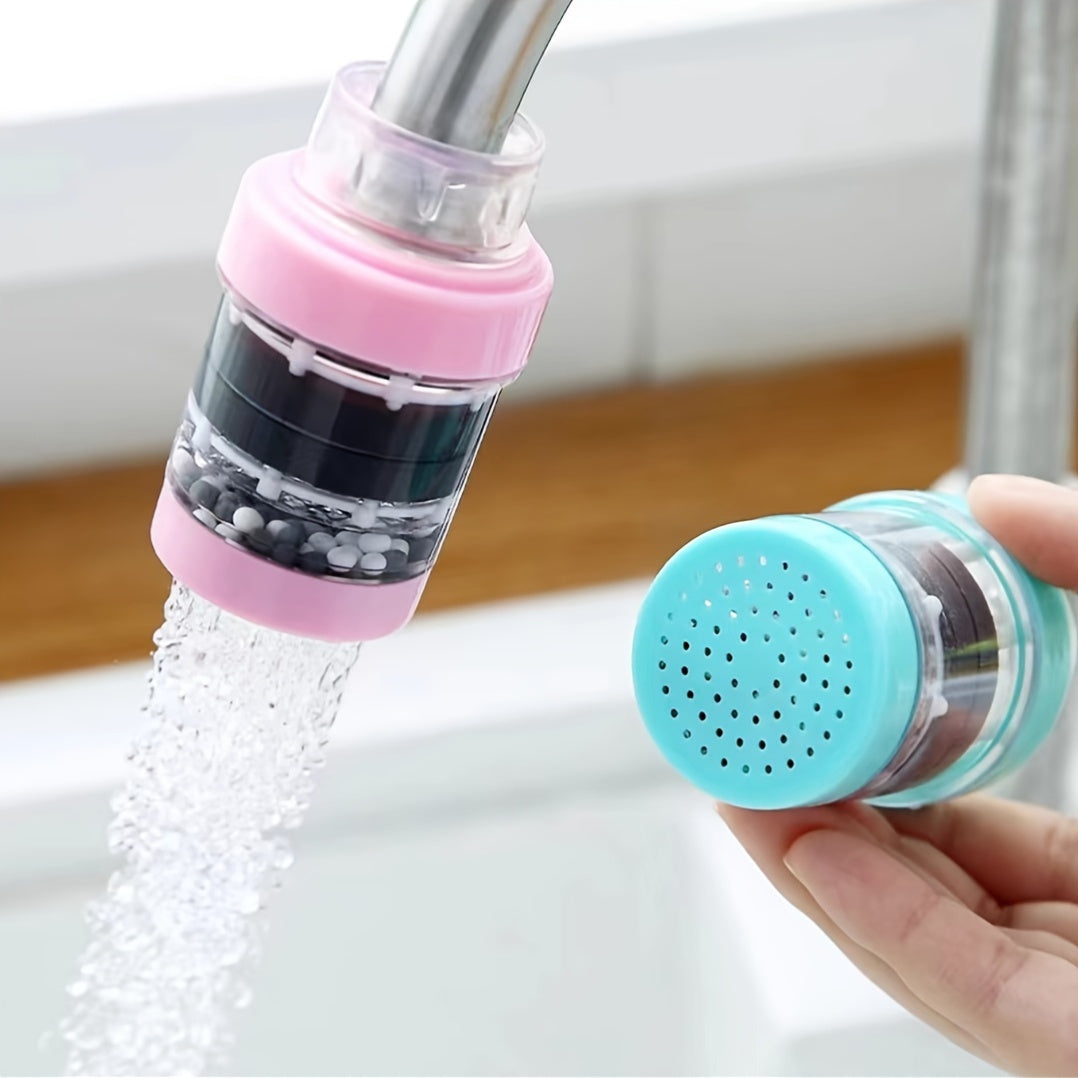 Kitchen Faucet Water Filter Set of 2 Pink Blue White for Home Use