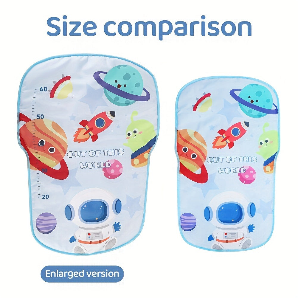 Soft Removable Pads for Kids on Blue Play Mat with Musical Piano and Bell Stand