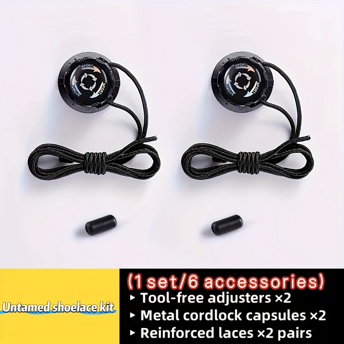 Unisex Shoe Accessories Rotate Fastener for Sports and Outdoor Shoes