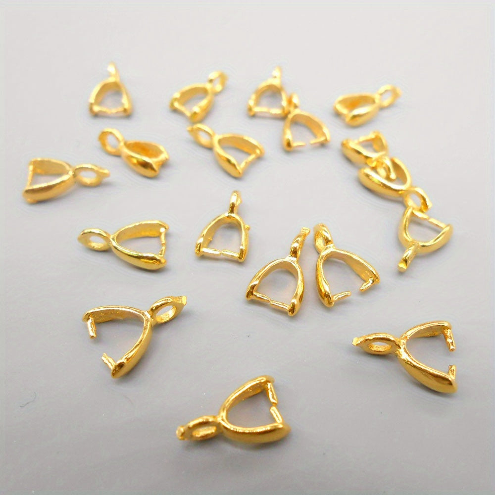 Set of 50/100 Melon Seed Design Buckle Charms Jewelry Findings for Beading and Accessories